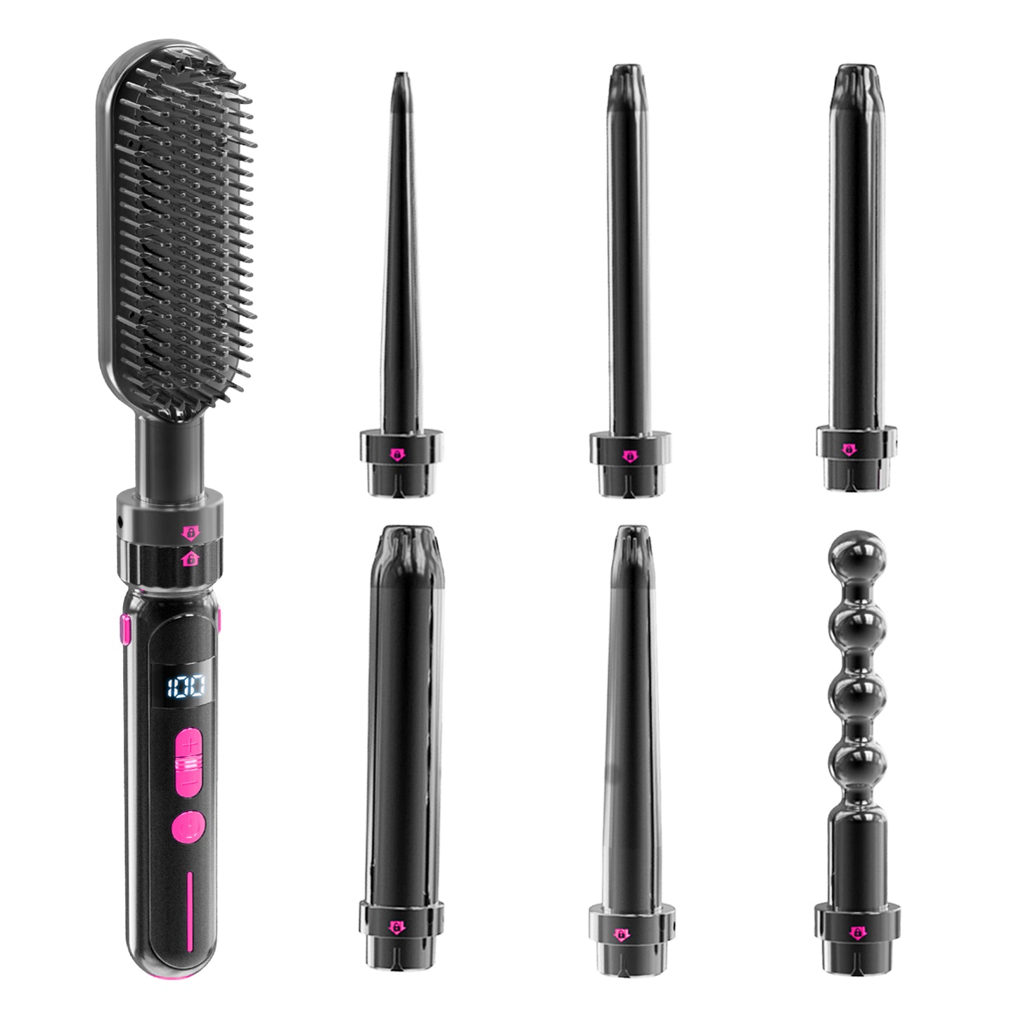 7 Piece Curling and Styling Wand Set